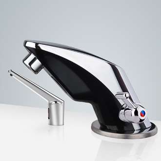 Fontana Le Havre Chrome Finish Motion Sensor Faucet & Automatic Touchless Commercial Soap Dispenser for Restrooms