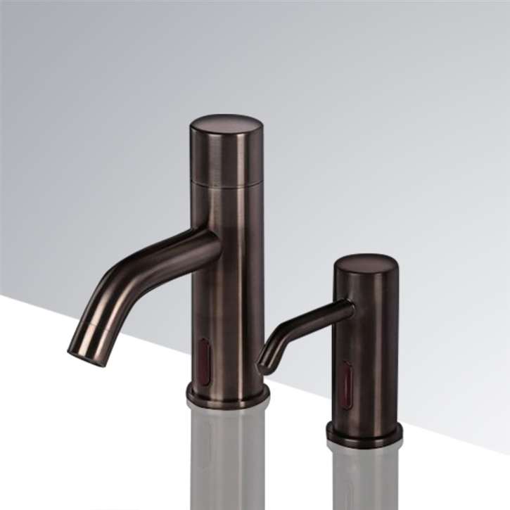 Fontanaï¿½ Freestanding Commercial Motion  Sensor Faucet And Automatic Soap Dispenser