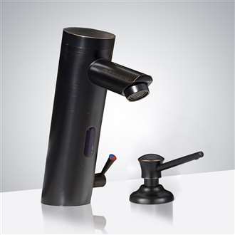 Fontana Motion Sensor Faucet with Manual Soap Dispenser in Oil Rubbed Bronze
