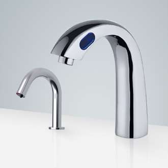 Fontana Commercial Touchless Bathroom Motion  Sensor Faucet And Automatic Soap Dispenser
