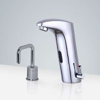Fontana Toulouse Chrome Finish Motion Sensor Faucet & Automatic Soap Dispenser for Restrooms
