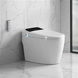 Fontana Lipari White Finish Tankless Smart Toilet
