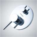 Fontana Chrome Round Shape 2 Way Wall Mounted Shower Mixer Valve