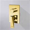 Fontana Gold Thermostatic Shower Mixer Wall Mounted  2 Way Concealed