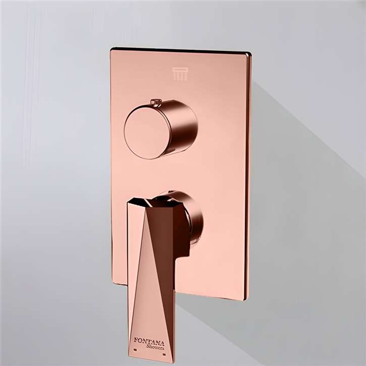 Fontana Reims Rose Gold 2 Way Concealed Thermostatic Shower Mixer