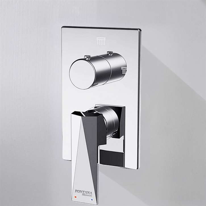 Fontana Chrome Shower Mixer Valve Wall Mounted 2 Way