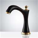 photo of Fontana Commercial Matte Black Widespread Automatic Touchless Bathroom Sensor Faucet
