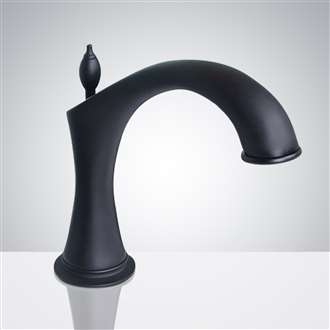 Fontana Matte Black Commercial Widespread Automatic Sensor Bathroom Faucet