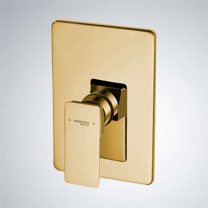 Fontana Brushed Gold Concealed Wall Mounted Shower Valve Mixer