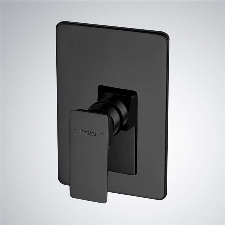 Matte Black Wall Mounted Concealed Shower Valve Mixer