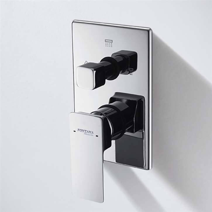 Fontana Hot and Cold 3 Way Wall Mounted Shower Mixer In Chrome