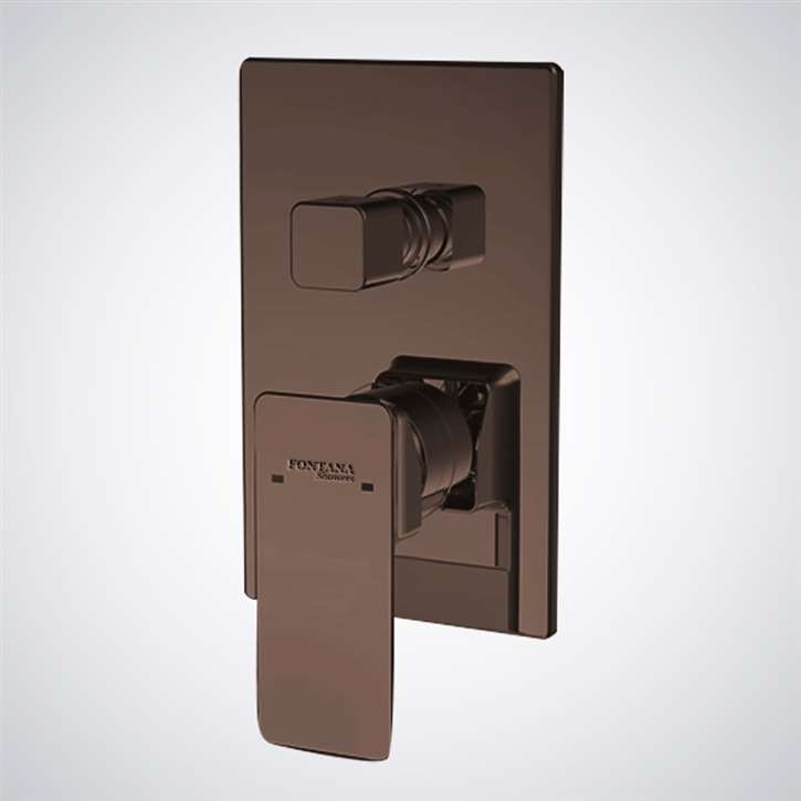 Oil Rubbed Bronze  Hot and Cold  Wall Mounted 3 Way Shower Mixer