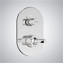 Fontana Round Wall Mounted Hot and Cold Shower Mixer In Chrome