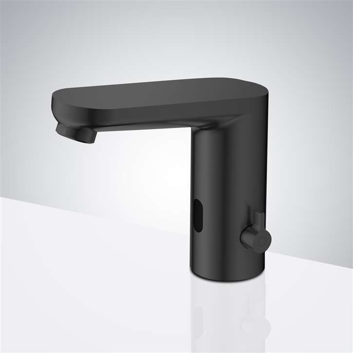 Fontana Matte Black Finish Touchless Bathroom Sensor Faucet