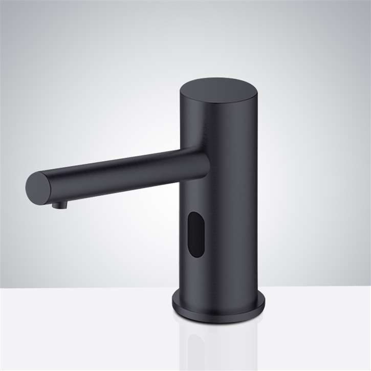 Fontana Matte Black Commercial Grade Restroom Deck Mounted Touchless Sensor Faucet