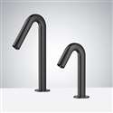 Fontana Commercial Restroom Touchless Sensor Faucet With Automatic Soap Dispenser  In Matte Black