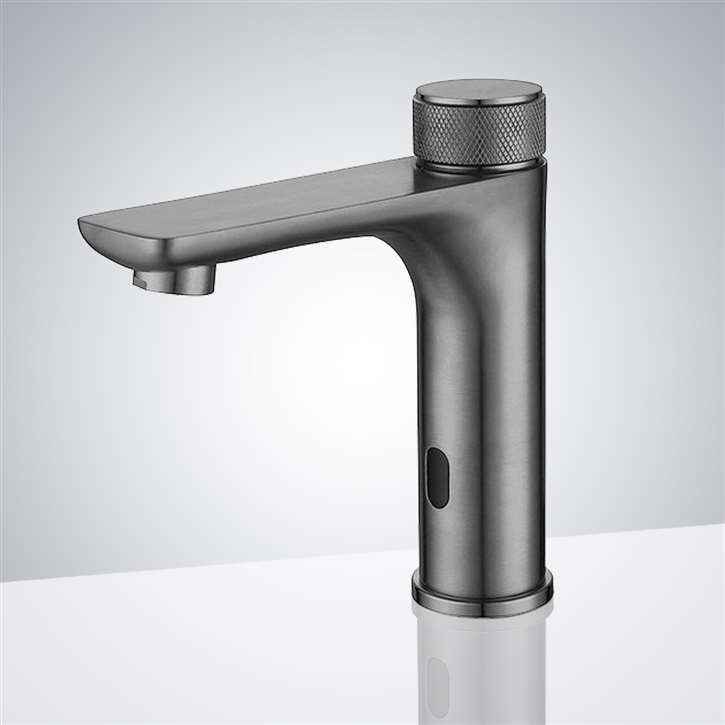 Fontana High Quality Gun Gray Automatic Bathroom Sensor Faucet