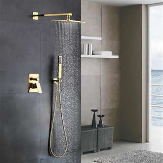 Balsamo Gold In-Wall Mixer Bathroom Shower Set