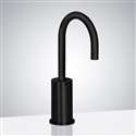 Fontana Geneva Gooseneck Commercial Automatic Smart Sensor Faucet in Matte Black