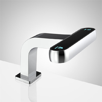 Fontana Chrome Hotel 2-In-1 Laser Sensor Brass Soap Dispenser And Faucet for Luxurious Bathroom