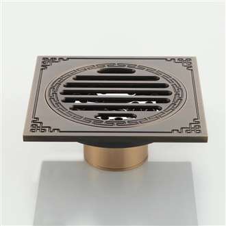 Fontana Antique Brass Finish Commercial Bathroom Shower Drain