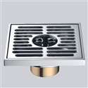 Fontana Stainless Steel Round Shape Commercial Brushed Nickel Finish Bathroom Floor Drain