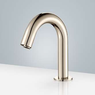 Brio Commercial Brushed Nickel Touchless Volume Sensor Hands Free Faucet