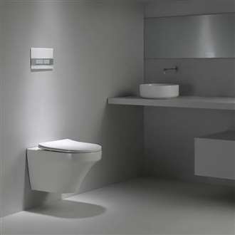 Fontana Terni Wall Mounted Dual Flush Bathroom Toilet
