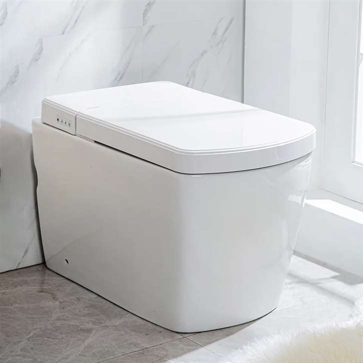 Fontana Biella White Finish Smart Bathroom Toilet
