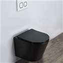 Fontana Asti Black Finish Dual Flash Concealed Tank Toilet