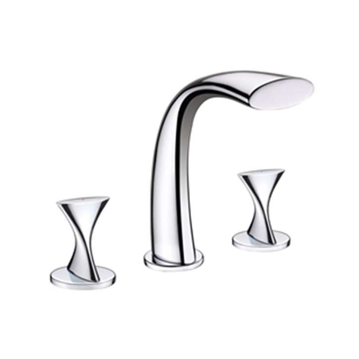 Lazia Double Handled Chrome Finish Bathtub Faucet