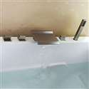 Vienna  Brushed Nickel Bathtub Faucet with Hand Held Shower