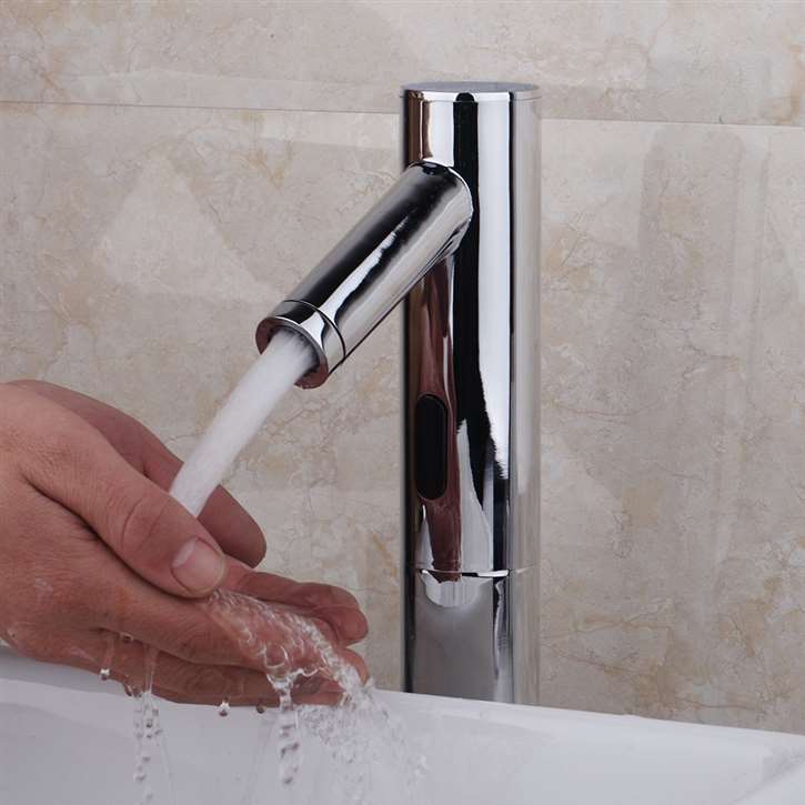 Fano Brass Automatic Sensor Mixer Chrome Bathroom Faucet