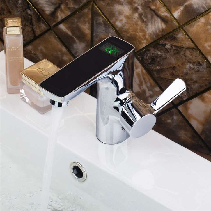 Acerra Luxurious Automatic Sensor Mixer Chrome Brass Bathroom Faucet