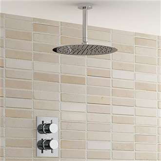 Lenox Shower Set Shower Ultra Thin Shower Head with Built in Thermostatic Valve Shower Mixer