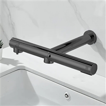 Fontana Matte Black Automatic Touchless Faucet With Soap Dispenser and Hand Dryer