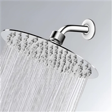 Fontana 8" Chrome Finish Ultra Thin Large Bathroom Shower Head