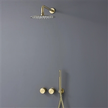Fontana Turin Brushed Gold Finish Shower System