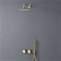 Fontana Turin Brushed Gold Finish Shower System