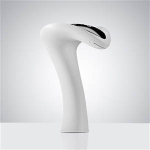Fontana Alghero White Finish Digital Display Touchless Faucet