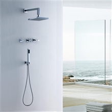 Fontana Alghero Brushed Finish Commercial Shower System