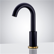 Fontana Reims Black  and Gold Automatic Touchless Faucet