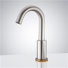 Fontana Rennes Brushed Nickel and Gold Touchless Faucet