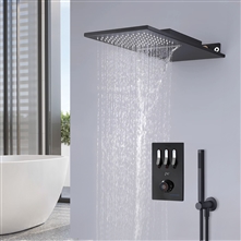 Fontana Bondy Matte Black Thermostatic Shower Set