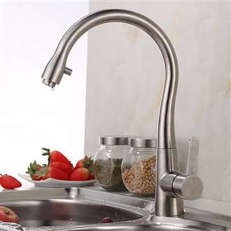 Afragola Brushed Nickel Deck Mounted Stainless Steel Kitchen Faucet