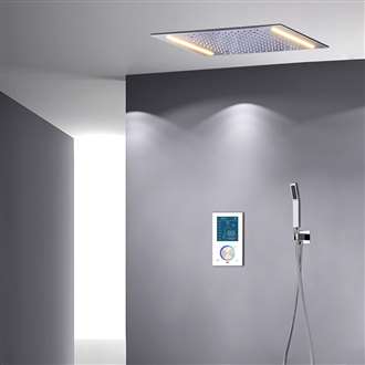 Emilia Posh LED Digital Control Thermostatic Rainfall BathroomShower Set