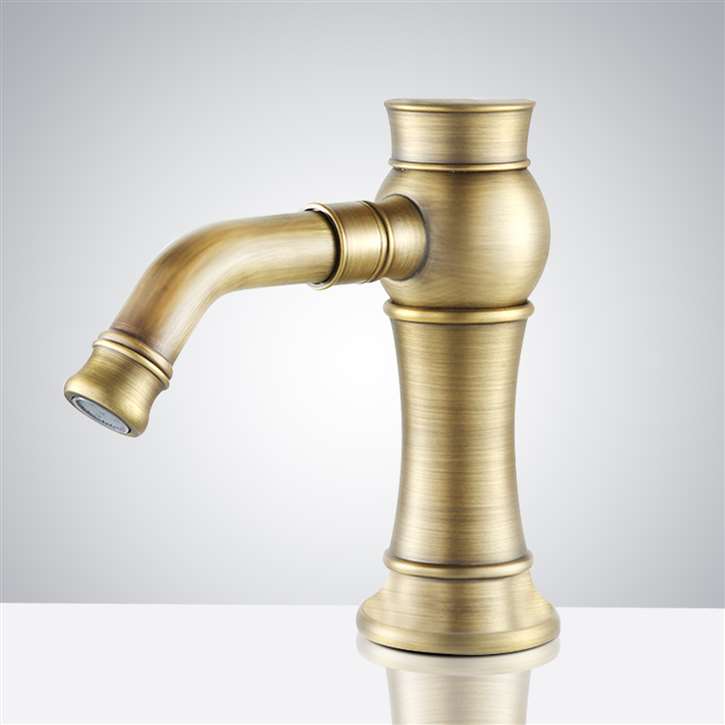 Rome Brushed Gold Commercial Restroom Touchless Opertation Faucet