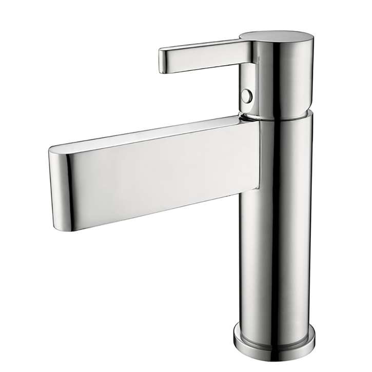 Ajaccio Single Handle Chrome Silver Deck Mounted Bathroom Faucet