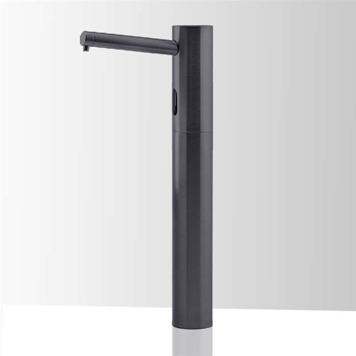 Fontana Geneva Matte Black Hand Free Deck Mount Soap Dispenser