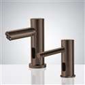 Fontana Commercial Light  Oil-Rubbed Bronze Finish Automatic Bathroom Sink Faucet and Soap Dispenser